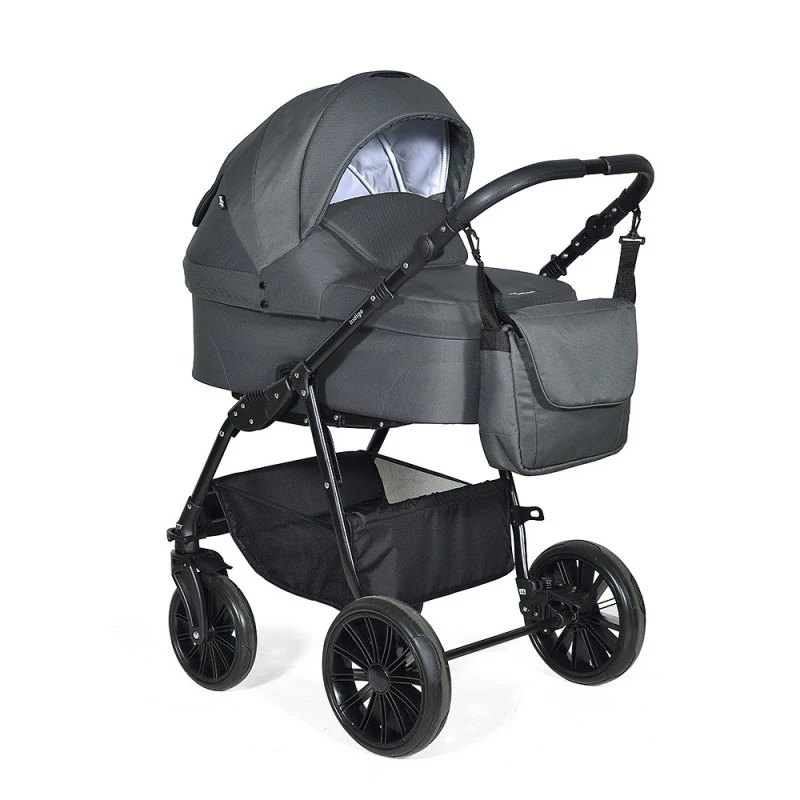 Бебешка количка Baby Giggle,Torino, 2в1, 06 Тъмносив